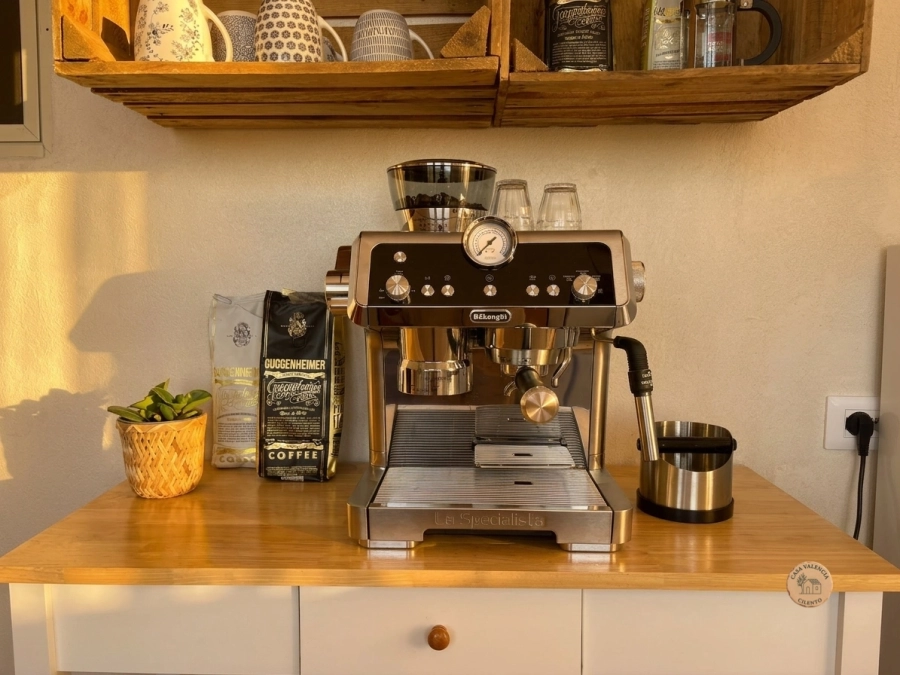 Welcome coffee setup on the terrace, Casa Valencia