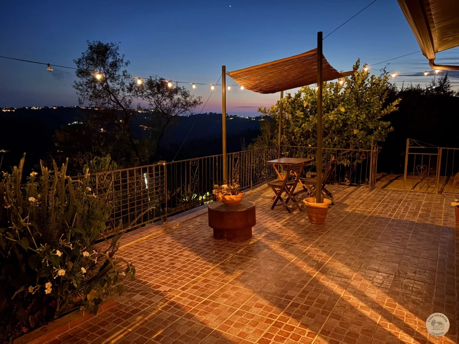 Terrace at sunset with valley views, Casa Valencia